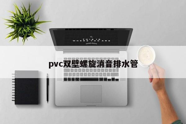 pvc双壁螺旋消音排水管